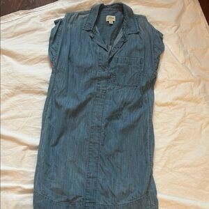 J. Crew Light Blue Denim Dress